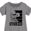 - Peanuts - Stoked Graphic Short Sleeve Fleece Dress - 2 of 4