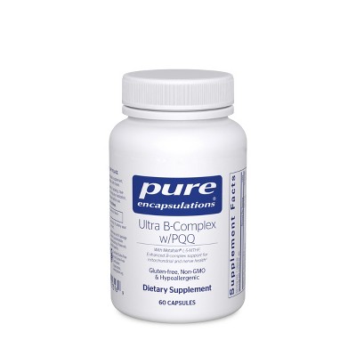 Pure Encapsulations Ultra B-Complex with PQQ - Vitamin B Supplement to Support Nerves, Cells, Methylation, and Mitochondrial Health* - 60 Capsules