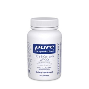 Pure Encapsulations Ultra B-Complex with PQQ - Vitamin B Supplement to Support Nerves, Cells, Methylation, and Mitochondrial Health* - 60 Capsules - 1 of 4