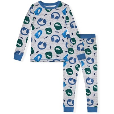 Sleep On It Boys 2-Piece Super Soft Jersey Long Sleeve Snug-Fit Pajama Set