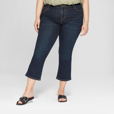 kick boot crop jeans