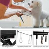 110V/220V Electric Pet Grooming Table, Professional Groomer Recommend 8" - 36" Height Adjustable Double Arm Loops Lift Table, Dog Bathing Station - 2 of 4