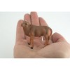 Cow, Calf, Baby, Brown, Hand Painted, Museum Quality, Hard Rubber, Realistic Animal, Model, Toy, Kids, Educational, Gift, 2 1/2 Inches.  CH1030 BB218 - 2 of 4