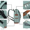 Vintage Laptop Backpack with USB Charging Port, Water Resistant Travelling Backpacks College Bag, Fits up to 15.6Inch Laptop in Green - 4 of 4