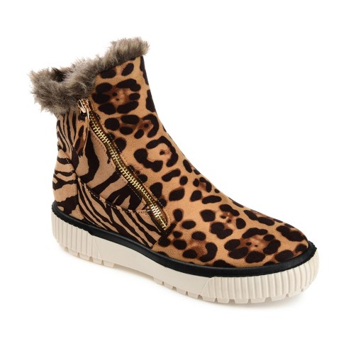 Comfortable leopard hot sale booties