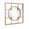 Howard Elliott 20"x20" Metal Framed Circular and Square Gold Wall Mirror: Modern Style, No Assembly, Wall Mount - 4 of 4
