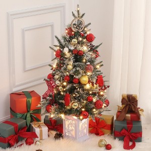 3ft Christmas Tree with 78 Led Lights 1pack or 2 pack - 1 of 4