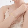 14K Gold Love Bracelet, Multiple Heart-Shaped Pendants on Delicate Chain, Romantic Jewelry for Women - 3 of 4