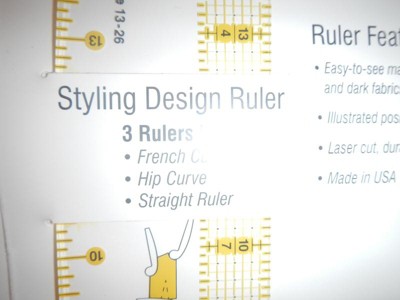 Surprise gifts high quality Dritz Design Ruler Trio, 3 Sewing Rulers, Clear  from