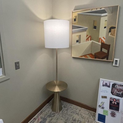 Modern Floor Lamp With Table Brass - Threshold™ : Target