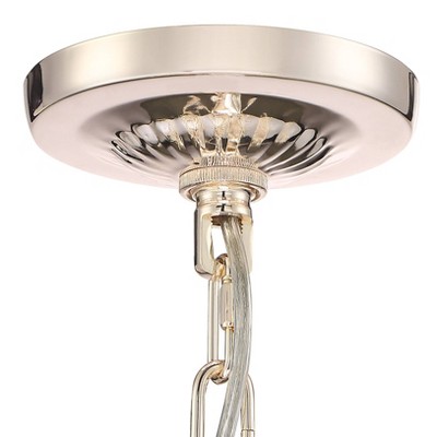 Champagne Gold Crystal Chandelier 27.5" French Elegance 6-Light