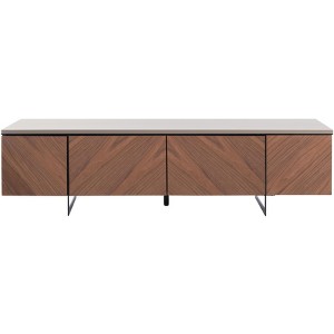Archie Chevron TV Stand - SFV8716 - Walnut - Safavieh Couture - 1 of 4