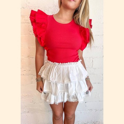 Women's Top Tier Ruffle Skorts - day + moon