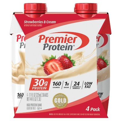 Premier Protein Strawberry Shake - 11 fl oz/4ct