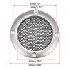 Unique Bargains Round Mesh Trim Car Auto Speaker Grille Cover Silver Tone - 4 of 4