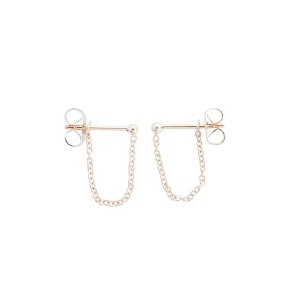 Chain Wrap Huggies in Gold, Rose Gold, Silver - Honeycat - 1 of 4
