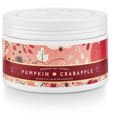 Storied Home Tried and True Pumpkin Crabapple Large Tin Candle, 14.1 oz.