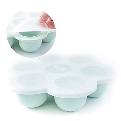 Glass Tot Food Cubes-Blue/ 3 oz / 3 Pack