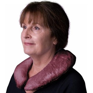 Herbal Concepts Aromatherapy Horse Shoe Microwavable Neck Wrap with Flaxseed Lemongrass for Stress and Pain Relief – Mauve - 1 of 4