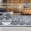 Acekool 6x9 Washable Area Rug, Soft Low Pile Non-Slip Geometric Accent Carpet, Foldable, Red for Bedroom, Dining Room, Nursery - 4 of 4