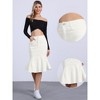 INSPIRE CHIC Women's High Waist Bodycon Ruffles Side Pockets Fishtail Midi Jean Skirt - 2 of 4
