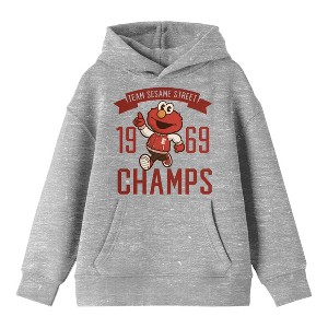 Sesame Street Bioworld Team 1969 Champs Youth Heather Hoodie - 1 of 2