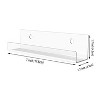 2 PCS Acrylic Record Rack Wall Mounted CD Display Stand - 3 of 4