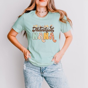 Simply Sage Market Thankful Nana Floral Short Sleeve Tee - 1 of 4