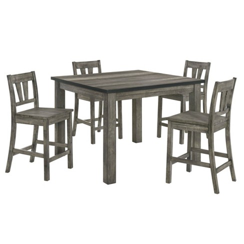 Grayson rustic gray oak deals dining table