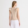 Lands' End Women's Embroidered Ruffle Tank Top - 2 of 4