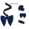Allegra K Men's Pre-tied Solid Color Formal Party Prom Velvet Bow Ties One Size - 3 of 4