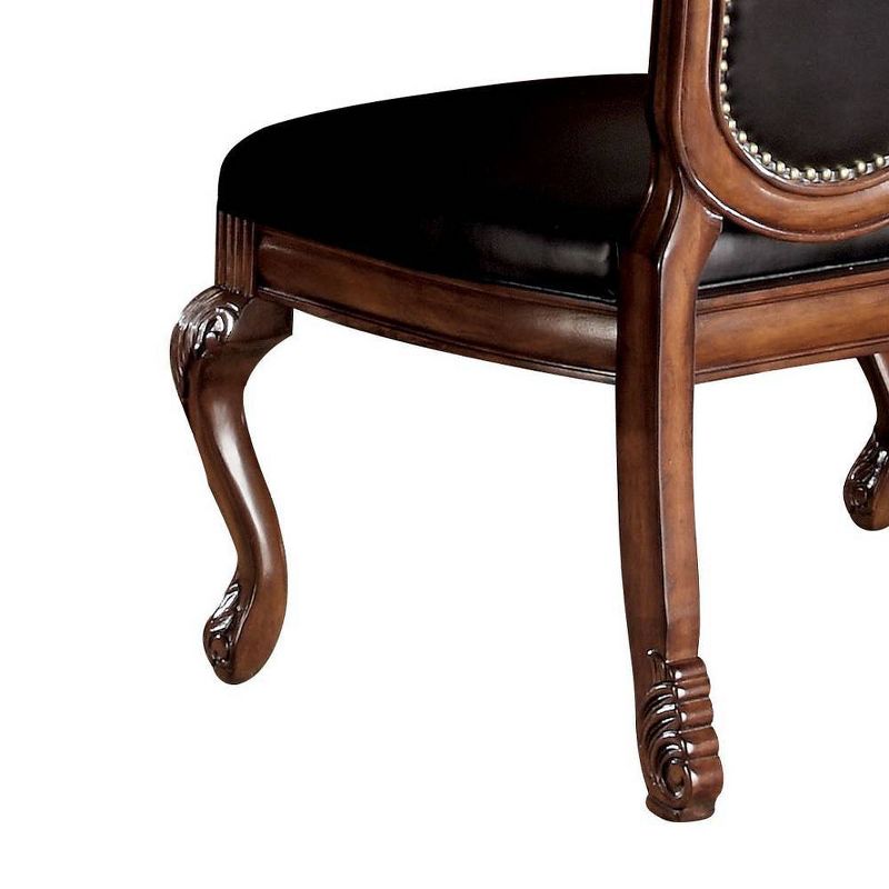 Chateau De Ville 23&#34; Dining Chairs Black and Cherry - Acme Furniture, 4 of 6