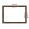 Amanti Art Regis Barnwood Mocha Narrow Framed Dry Erase Magnetic Board - 3 of 4