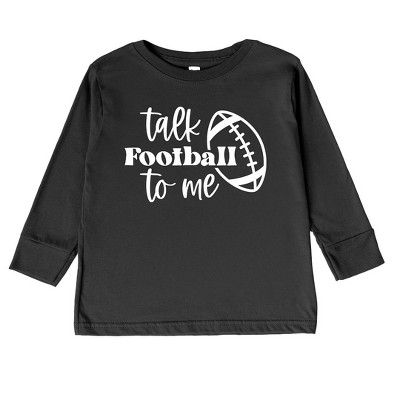 The Juniper Shop Talk Football To Me Ball Toddler Long Sleeve Tee