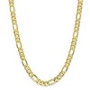 Black Bow Jewelry Men's 8.75mm, 10k Yellow Gold, Concave Figaro Chain Necklace - 3 of 4