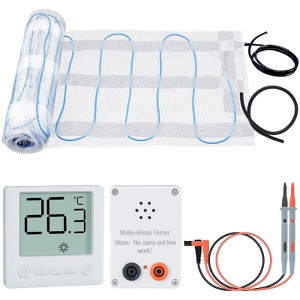 Docred 20/30 Sqft Electric Radiant Heated Floor System, Heated Floor Mat with Digital Floor Sensing Thermostat Installation Monitor for home office - 1 of 4