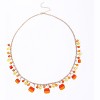 Halloween Candy Corn Beaded Necklace - Long Festive Pendant Jewelry, Cute Holiday Gift - 2 of 4