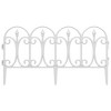 MOEPISY Lawn Edgings 17 pcs White 32.8 inch PP - 4 of 4