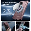 Dexnor Magnetic Case for Samsung Galaxy S24 Ultra Case, 2 Front Frames & Built-in Screen Protector, with Kickstand - 3 of 3