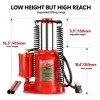32-Ton Hydraulic Bottle Jack 10.4"-16.3" Lifting Range Low Profile Air Jack Manual Jack With Handle Vehicles Maintenance - 4 of 4