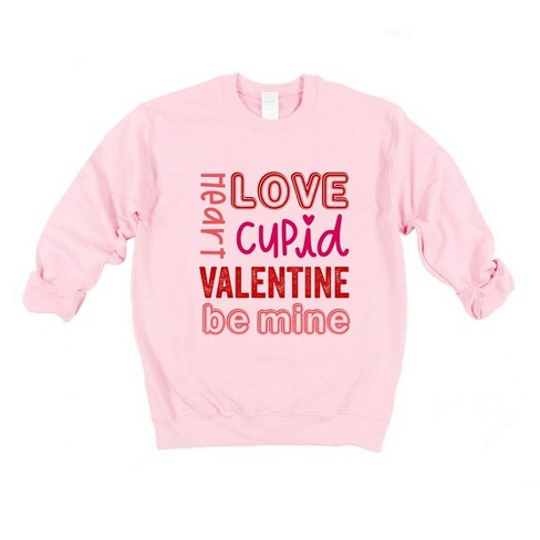 Simply Sage Market Women's Graphic Sweatshirt Valentine's Words - image 1 of 4