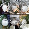 AuldHome Design Small Glass Finial Ornaments, 12pc Set; Antiqued Retro Mercury Glass Christmas Tree Decorations - 2 of 4