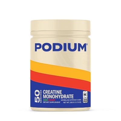 Podium Nutrition Creatine Monohydrate Sports Drinks - Sour Cherry - 12.7oz/50 Servings
