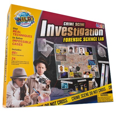 WILD! Science Crime Scene Investigation Forensic Science Kit - Ages 8+