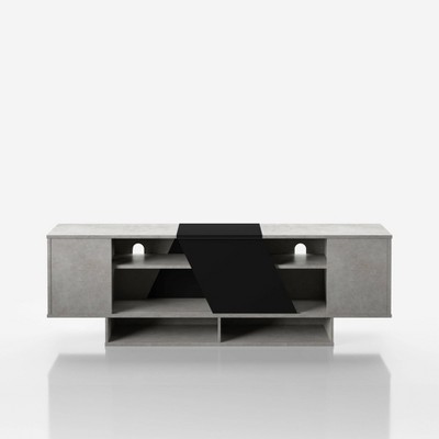 Yang Contemporary TV Stand for TVs up to 70" Cement - miBasics