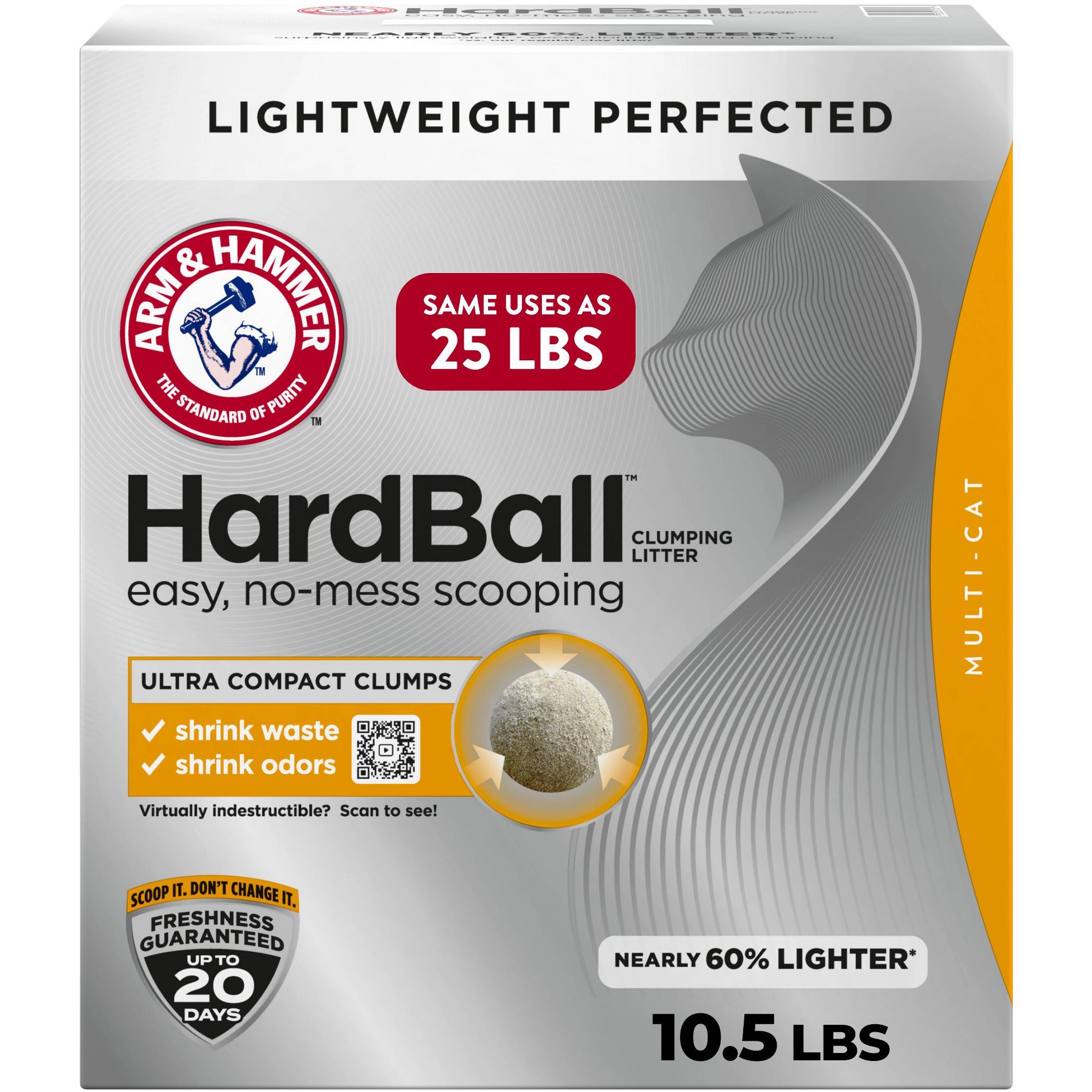 Arm & Hammer Hardball Clumping Cat Litter - 10.5lbs