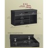 Storage Bench with Cushion 18 Pair Shoe hold , Shoe Bench with Padded Seat, 3 Compartments, Hidden Storage, Shelves, Hallway Bedroom, - 4 of 4