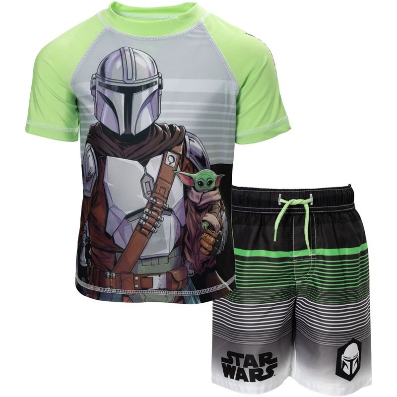 Star Wars Rash Guard and Swim Trunks Outfit Set Little Kid, 1 of 7