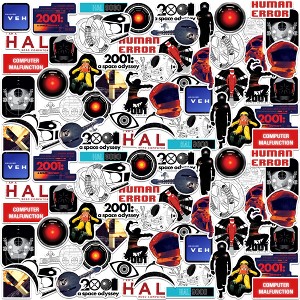 2001 A Space Odyssey 100Ct Sticker Packs Miscellaneous 100 Ct. Sticker Pack - 1 of 4