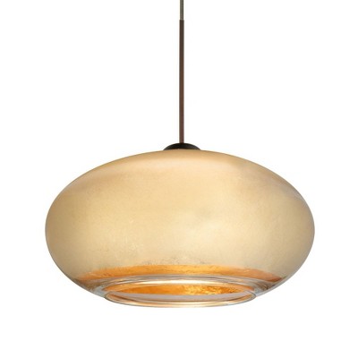 Besa Lighting Brio 7 1 - Light Pendant in  Bronze